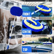 🚗 50% OFF NOW! 🧽 Durable Aluminum Long Handle Telescopic Car Wash Mop – Soft Microfiber, Scratch-Free & Adjustable Length ✨