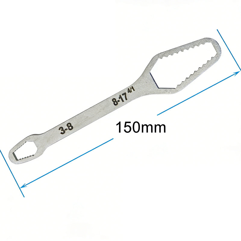 Multi-Function Self-Adjusting Dual Head Wrench
