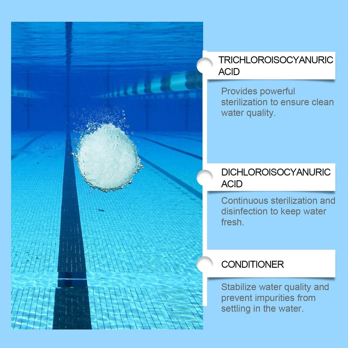🏊‍♂️ Pool Cleaning Tablets for Crystal Clear Water – Drop, Dissolve, Dive In! 🌊✨