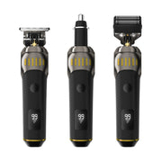 ⏳LIMITED TIME: 50% OFF! 🏆Luxe 3-in-1 Professional Men’s Grooming Set – T-Blade Trimmer, Foil Shaver & Nose Trimmer – With LED Display & USB Rechargeable
