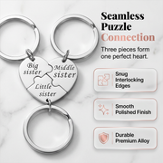 3-Piece Stainless Steel Interlocking Keychain Kit