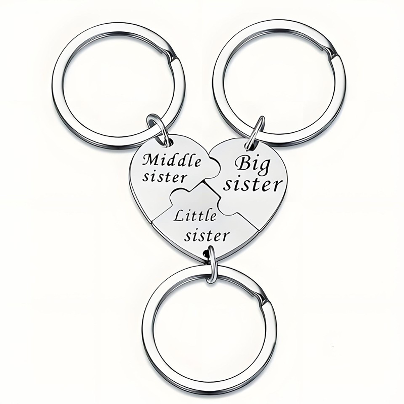 3-Piece Stainless Steel Interlocking Keychain Kit