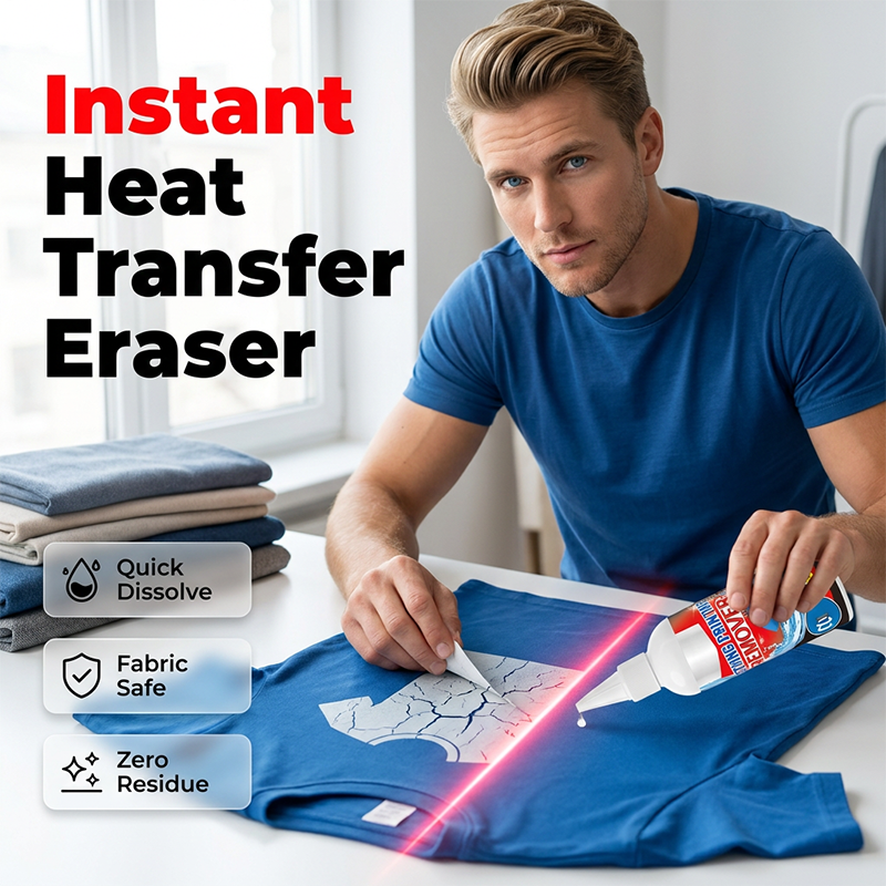 Clothing Print Remover Heat Transfer Logo and Adhesive Cleaner