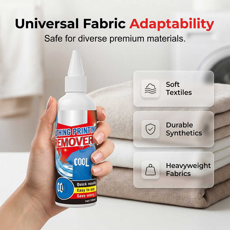 Clothing Print Remover Heat Transfer Logo and Adhesive Cleaner