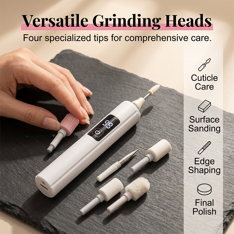 🥳2026 HOT SALE🥳💞50K+ SOLD!💅✨ 49% OFF! Professional Electric Nail Polisher – Smooths thick nails. 99-speed display. Multiple heads for shaping & buffing. Salon at home! 🌟💎