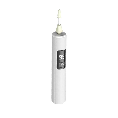 Professional Electric Nail Polisher – Smooths thick nails. 99-speed display. Multiple heads for shaping & buffing. Salon at home! 🌟💎