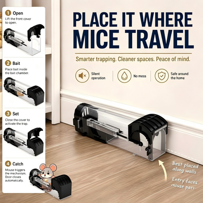 Reusable Humane Live Catch Mouse Trap 