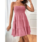 👗 Dames Mouwloze Gerimpelde Mini-jurk | 40% KORTING ⏰ Zomerdeal!