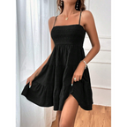 👗 Dames Mouwloze Gerimpelde Mini-jurk | 40% KORTING ⏰ Zomerdeal!