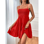 👗 Dames Mouwloze Gerimpelde Mini-jurk | 40% KORTING ⏰ Zomerdeal!