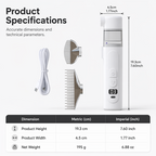 Electric Pet Flea Remover and Detangling Comb