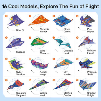 📢📢57% OFF !! ⏰Creative DIY Paper Airplane Set For Kids