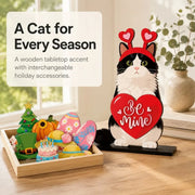 Interchangeable Wooden Seasonal Animal Decor