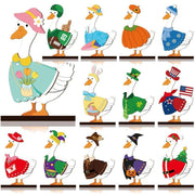 Interchangeable Wooden Seasonal Animal Decor