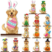 Interchangeable Wooden Seasonal Animal Decor