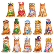 Interchangeable Wooden Seasonal Animal Decor