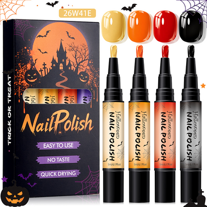 🎃💅 Spooky Nail Art Pens – Quick-Dry Halloween Colors for Easy At-Home Designs
