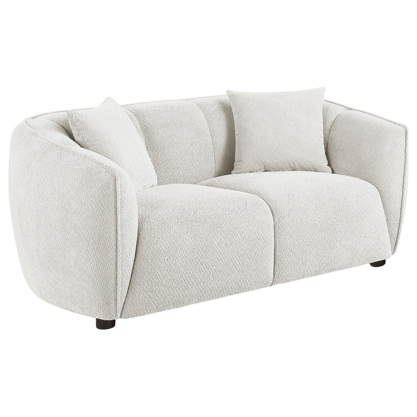 Aleisha 2-piece Fabroc Upholstered Sofa Set Sand