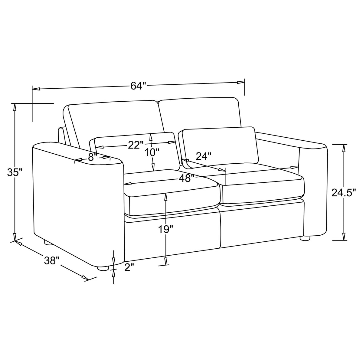 Amador 2-piece Chenille Upholstered Track Arm Sofa Set Camel