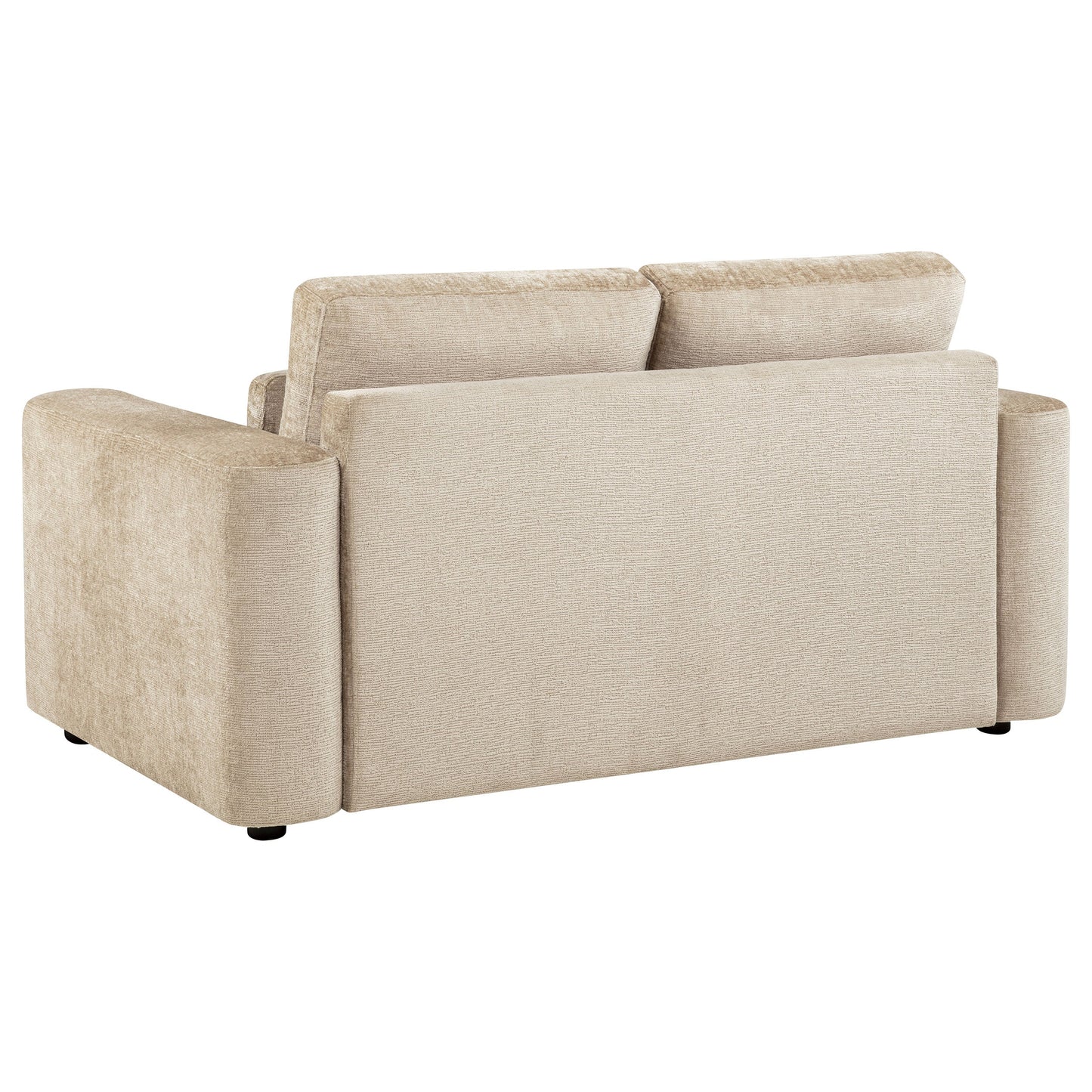 Amador 3-piece Chenille Upholstered Track Arm Sofa Set Camel