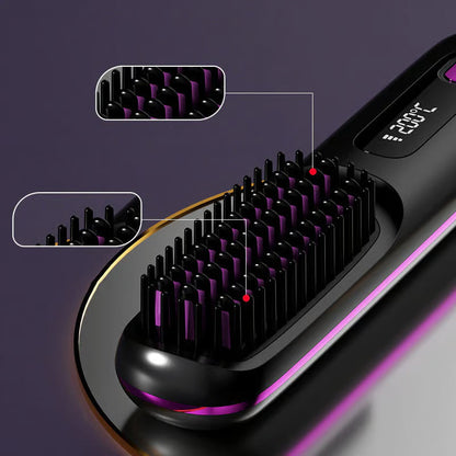 🔥Summer Hot Sale 49% Off🔥Wireless Ceramic Heating Hair Straightening Comb