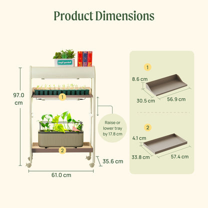 2 Tier Grow Light Garden