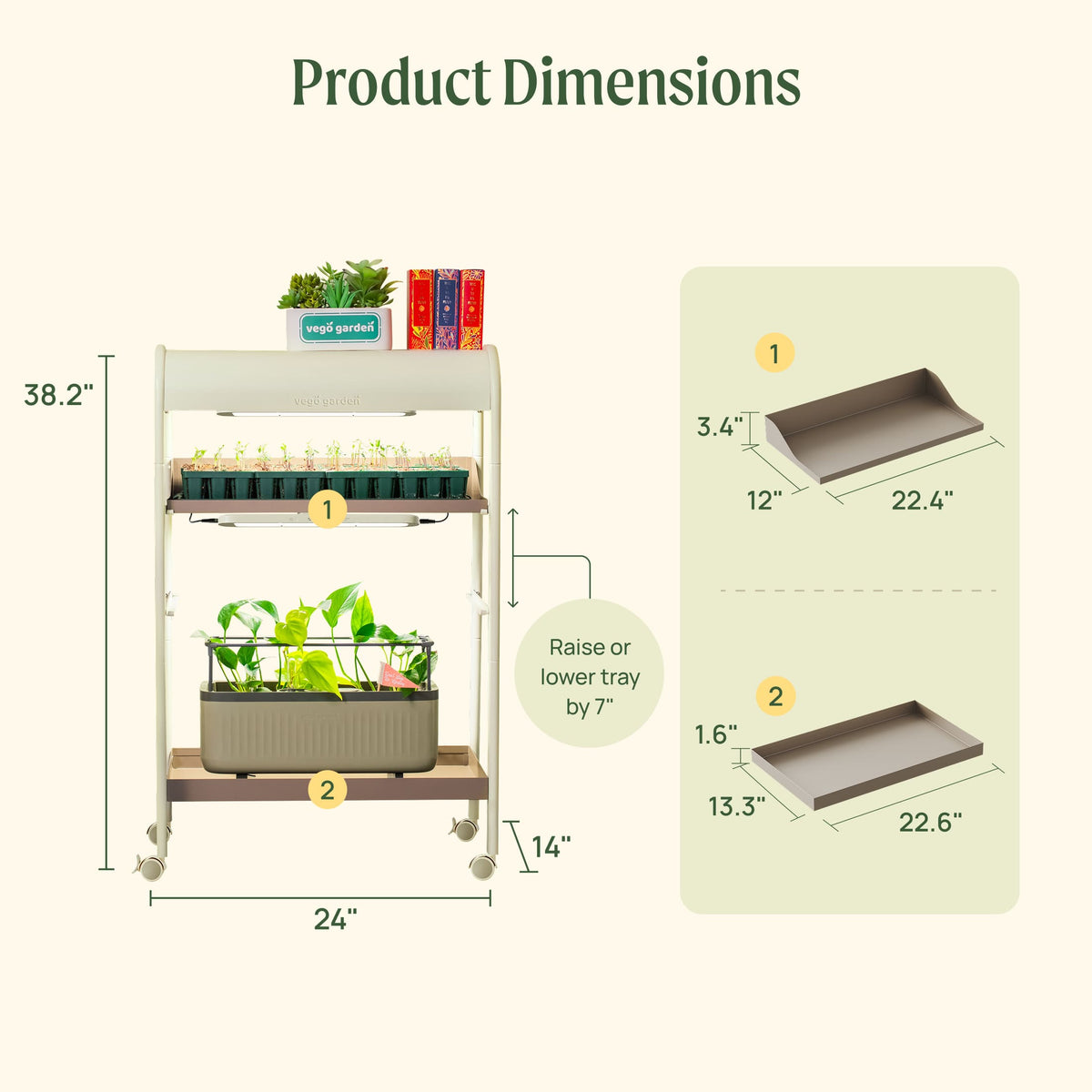 2 Tier Grow Light Garden