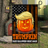 Trump Halloween Flag Trumpkin Make Halloween Great Again