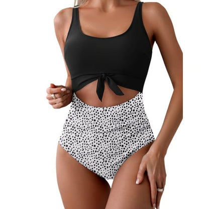 👙Women's One Piece Swimsuit Tummy Control Slimming Bathing Suit Cutout Tie Knot Swimwear